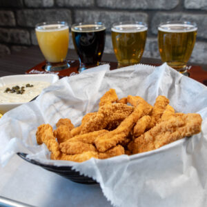 Basket of fried calamari